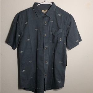 Boys Vans OFF THE WALL short sleeve button up